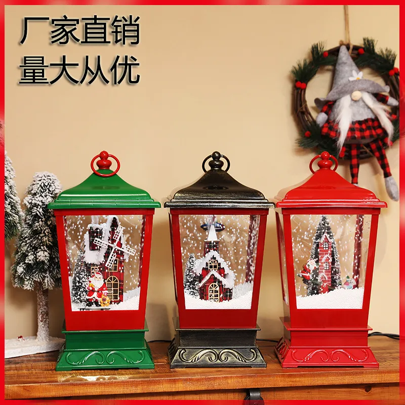 クリスマス用雪だるまミュージカルハンギングライト回転スノーグ - Snow Globe Musical のレビューと価格