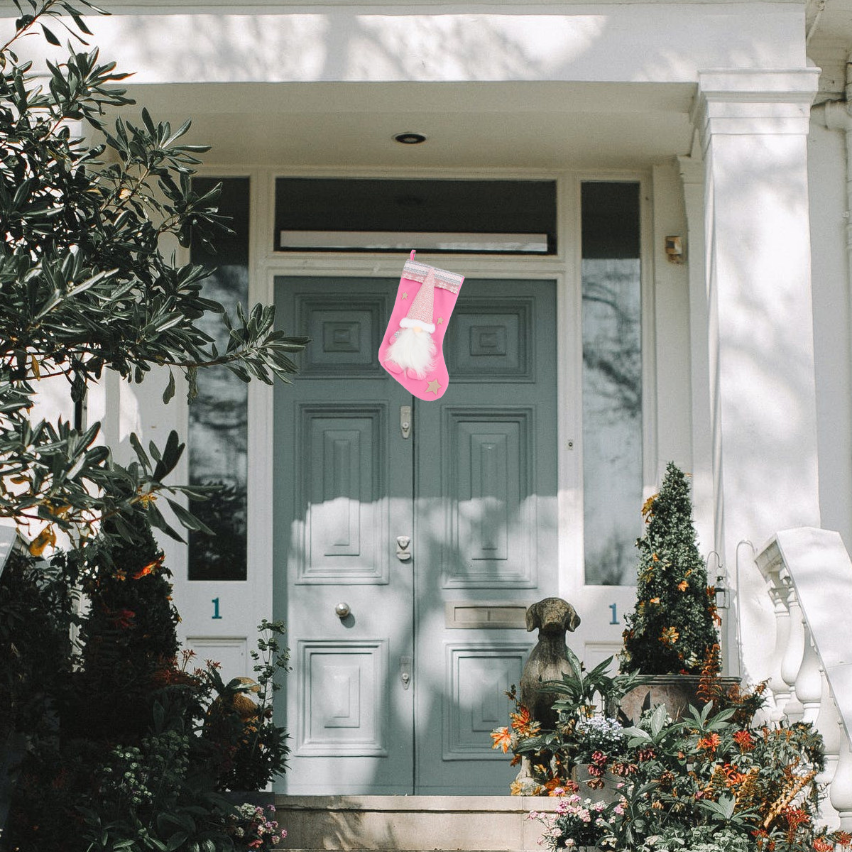 1個入り クリスマスストッキング ハンギングポーチ フェイス - Christmas Stocking Hanging のレビューと価格