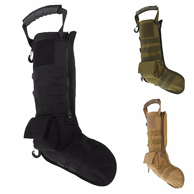 クリスマスソックス型MOLLEアクセサリーポーチ屋外ポータブ - Christmas Stocking Hanging のレビューと価格
