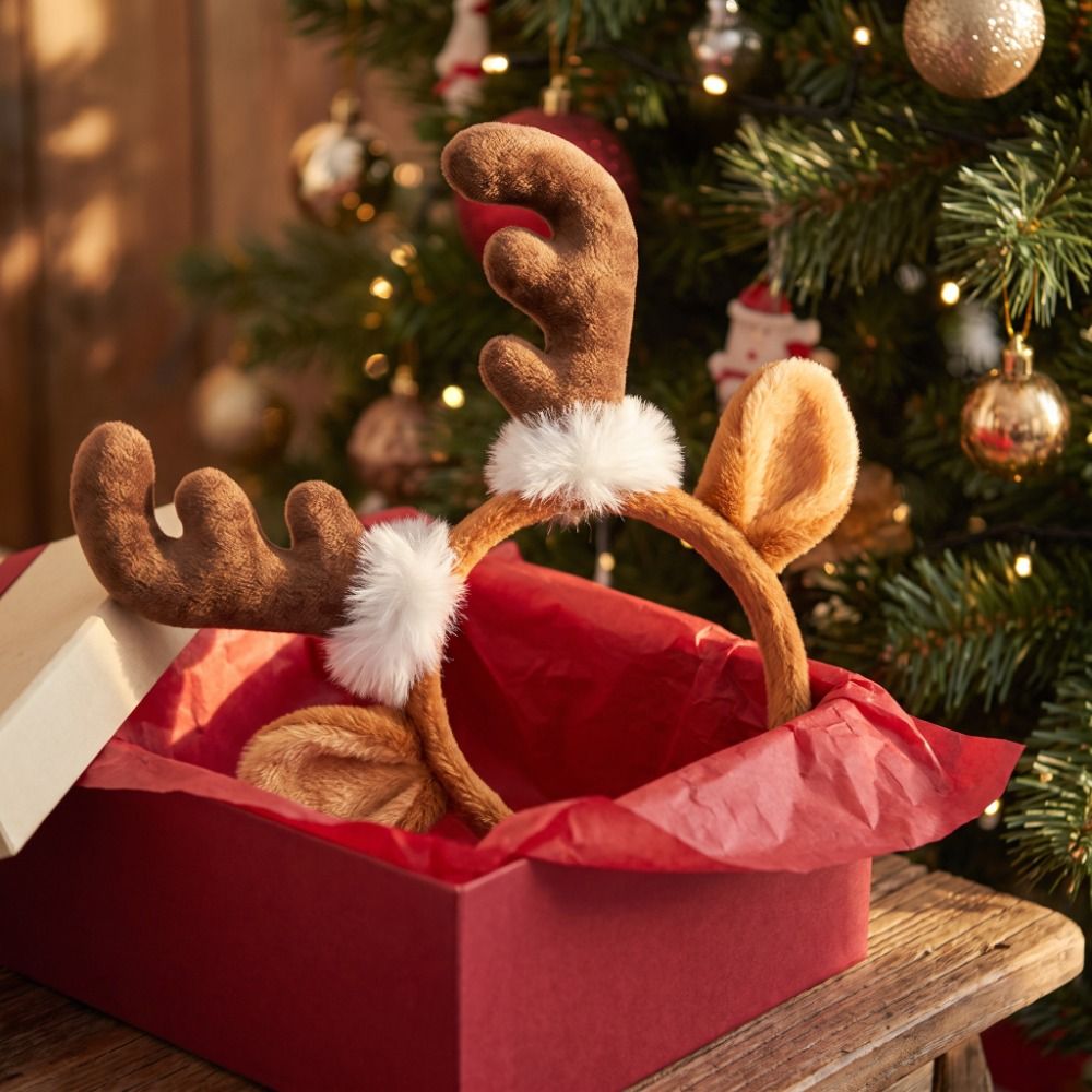 ぬいぐるみ鹿の角カチューシャ かわいいお祭りデザイン 鹿の耳 - Reindeer Antlers Headband のレビューと価格