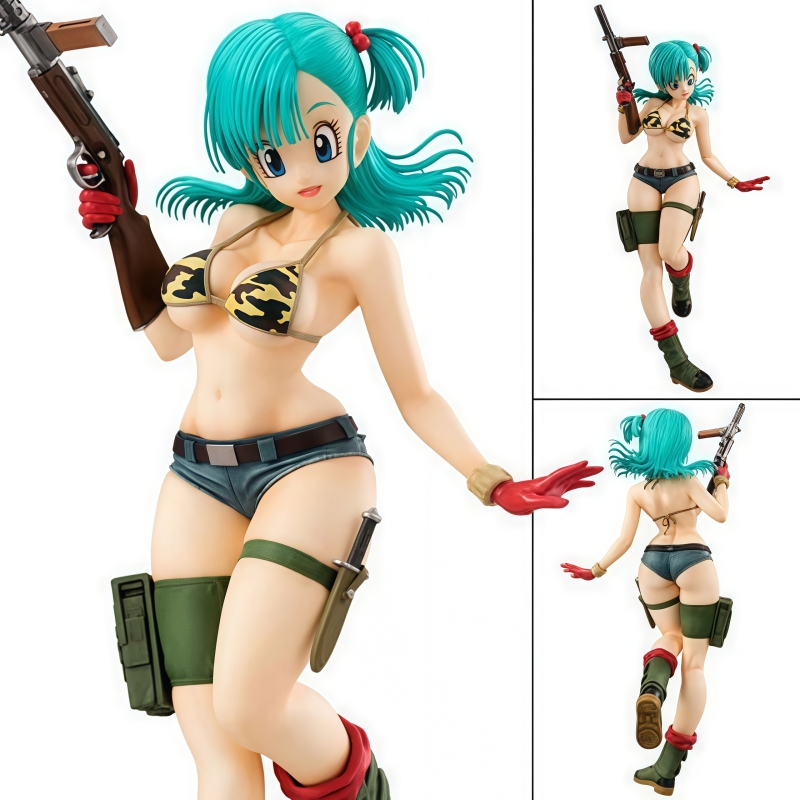ドラゴンボール Z アニメ人形ブルマフィギュアモデル人形迷彩 - Ornament Ball Set のレビューと価格