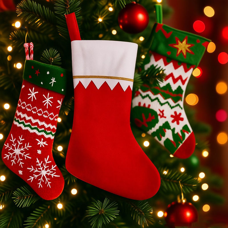 クリスマスの飾り付け用ストッキング、暖炉に吊るすギフトバッグ - Christmas Stocking Hanging のレビューと価格