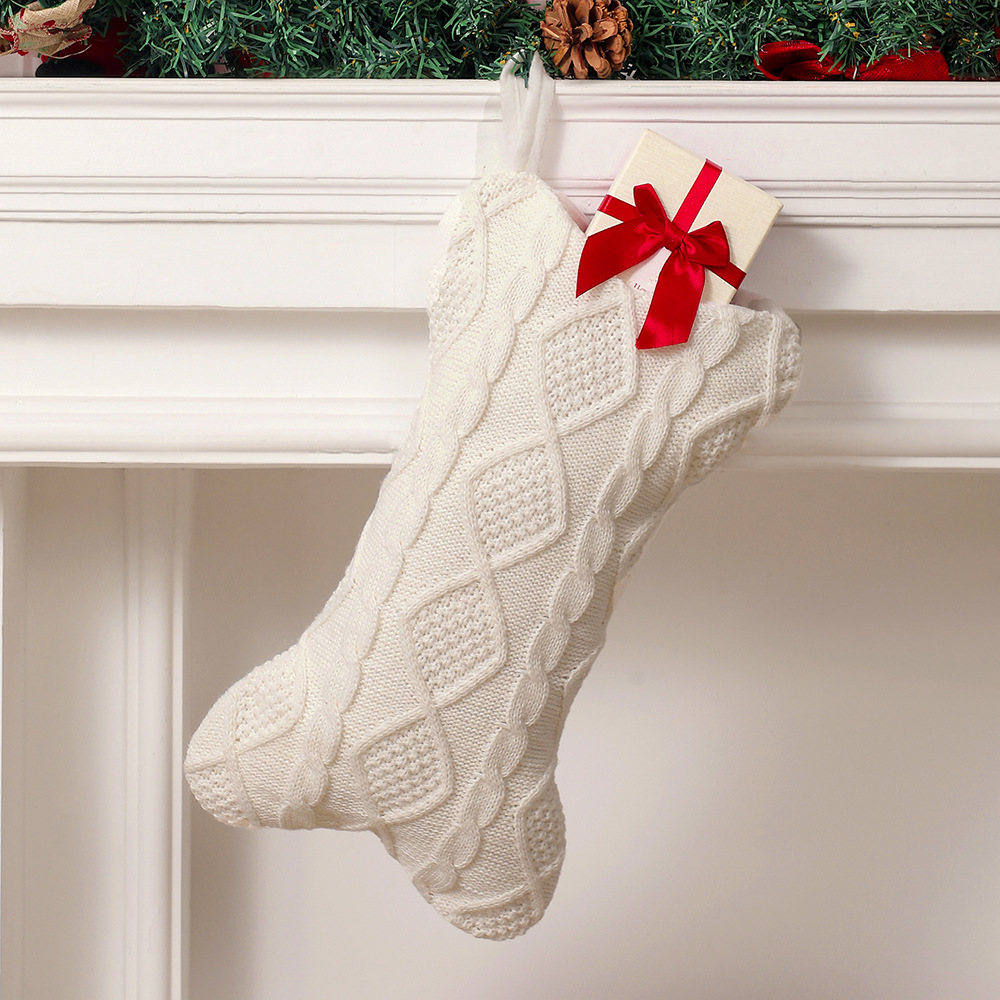 犬用クリスマスストッキング、ニットクリスマスストッキング、骨 - Christmas Stocking Hanging のレビューと価格