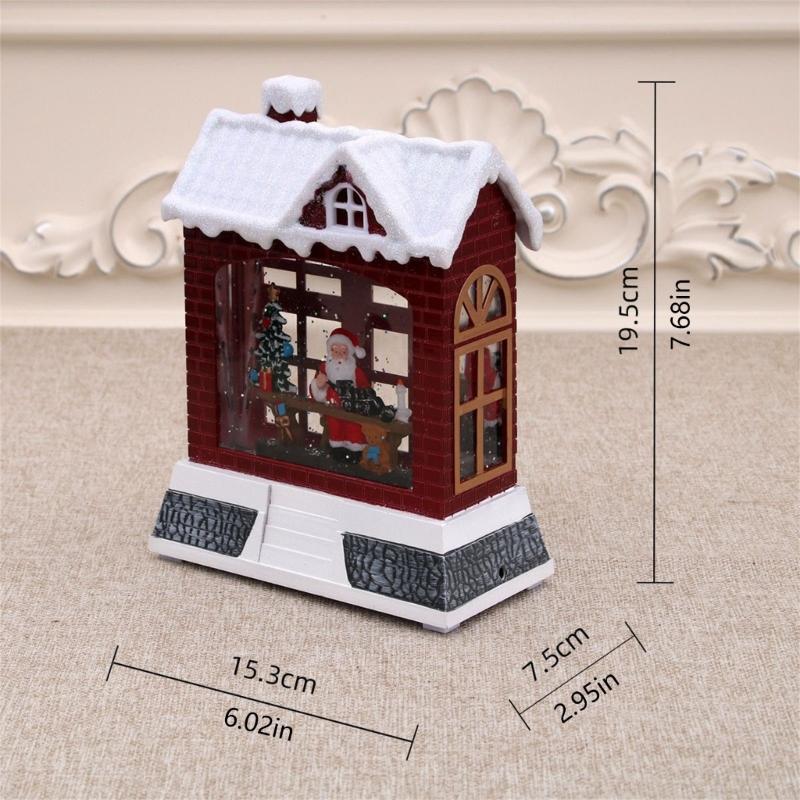 クリスマススノーグローブバッテリー&USB電源グリッターオル - Snow Globe Musical のレビューと価格