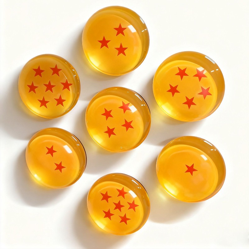 7個入りドラゴンボールZクリスタルボールマグネットセット – - Ornament Ball Set のレビューと価格