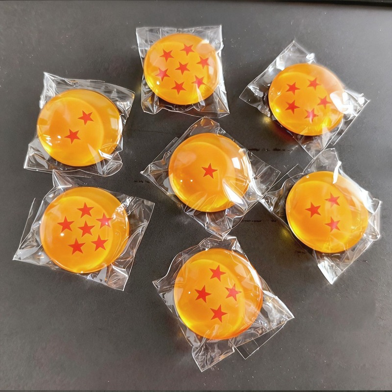 7個入りドラゴンボールZクリスタルボールマグネットセット – - Ornament Ball Set のレビューと価格