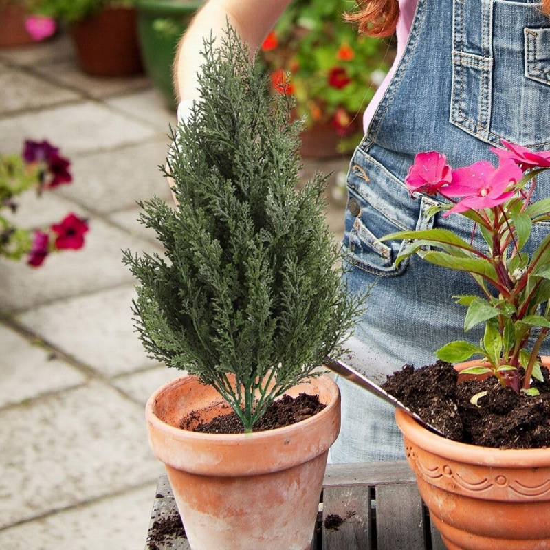 人工プラスチック製の松の木、地面に差し込むタイプの装飾品、屋 - Christmas Tree Artificial のレビューと価格