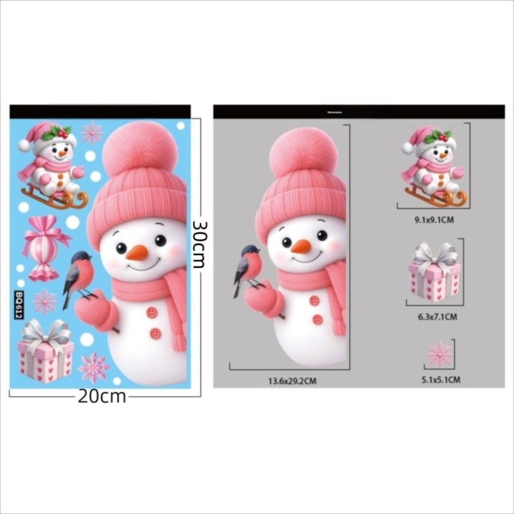 取り外し可能な PVC ウィンドウステッカー スノーフレーク - Snowflake Window Decal のレビューと価格