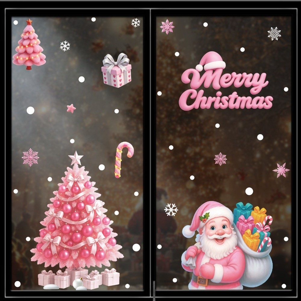 取り外し可能な PVC ウィンドウステッカー スノーフレーク - Snowflake Window Decal のレビューと価格