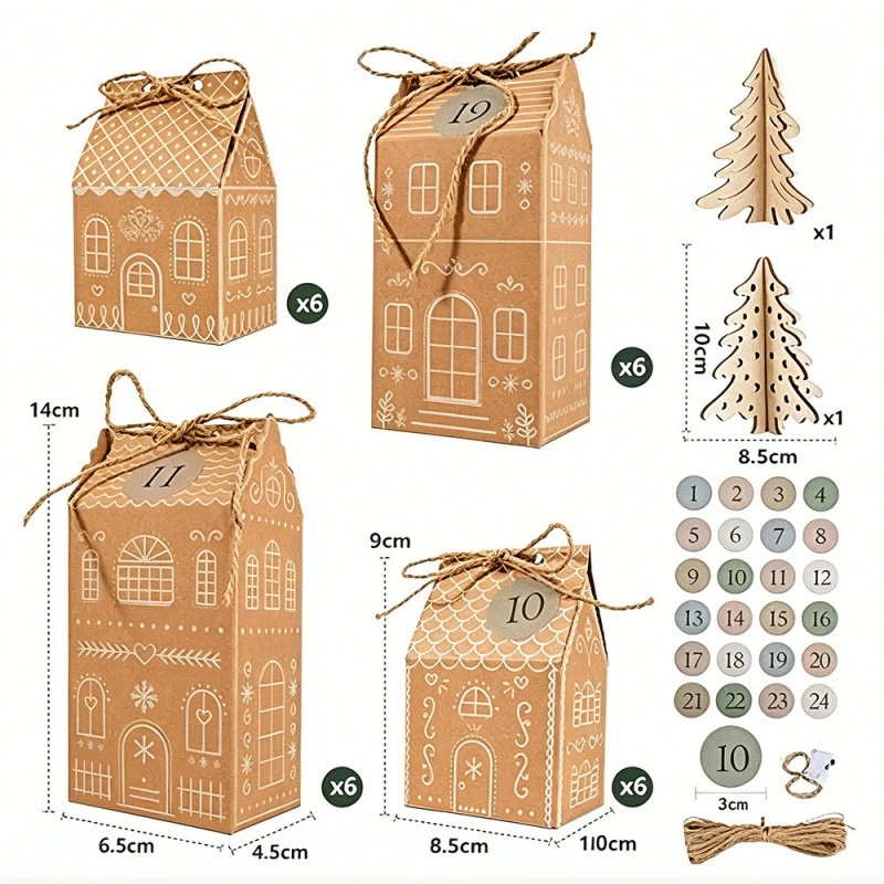 クリスマスギフトボックス アドベントカレンダー ジンジャーブ - Advent Calendar Gift のレビューと価格